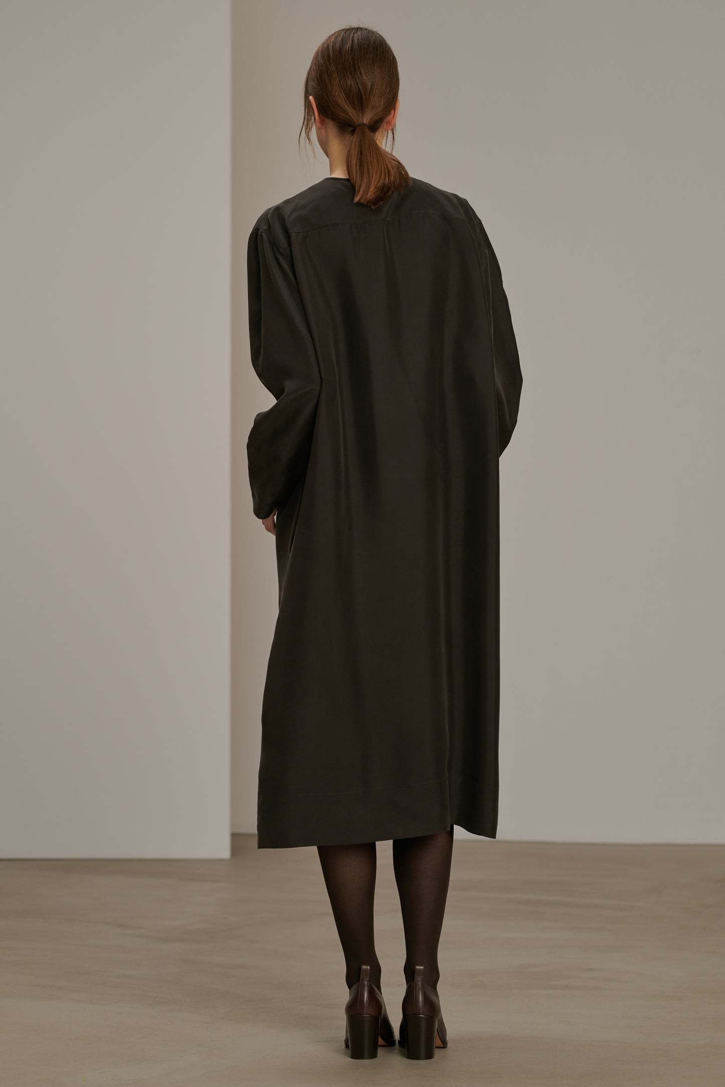 DRESS CASSANDRE CHARCOAL