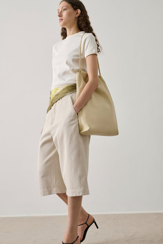 Bermuda Francis - Blanc Grès - Coton - Femme