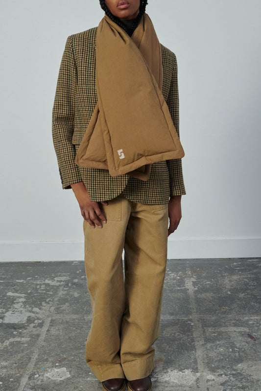 SCARF WHITE BEIGE