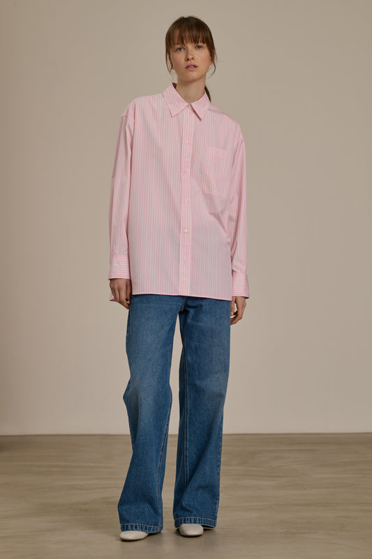 Carlotta shirt - Pink/Off-White - Cotton - Women