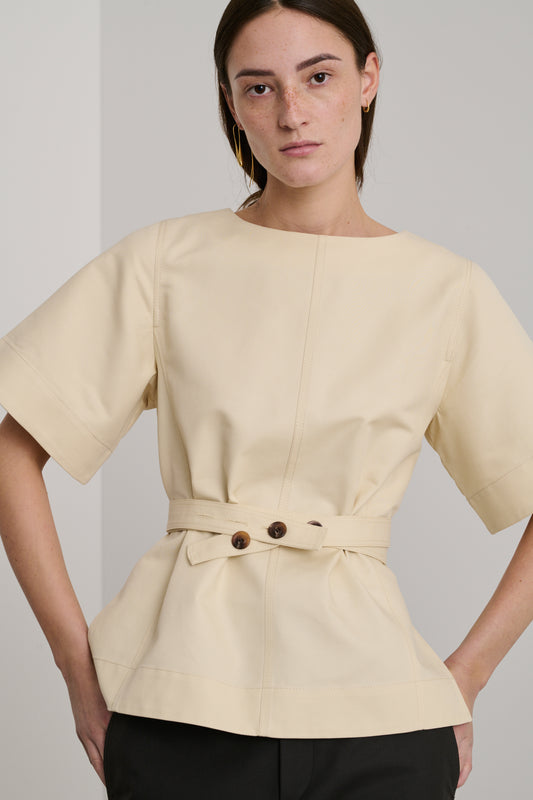 Top Emmie - Blanc Cassé - Coton - Femme