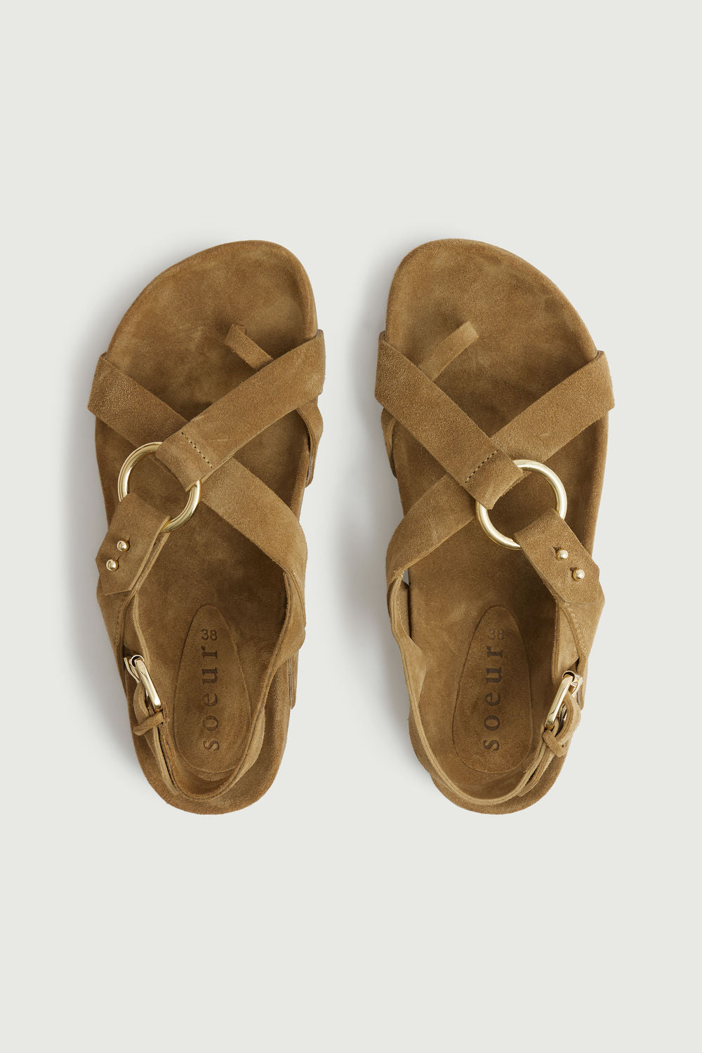 Mexico sandals - Bronze/Green - Leather - Women