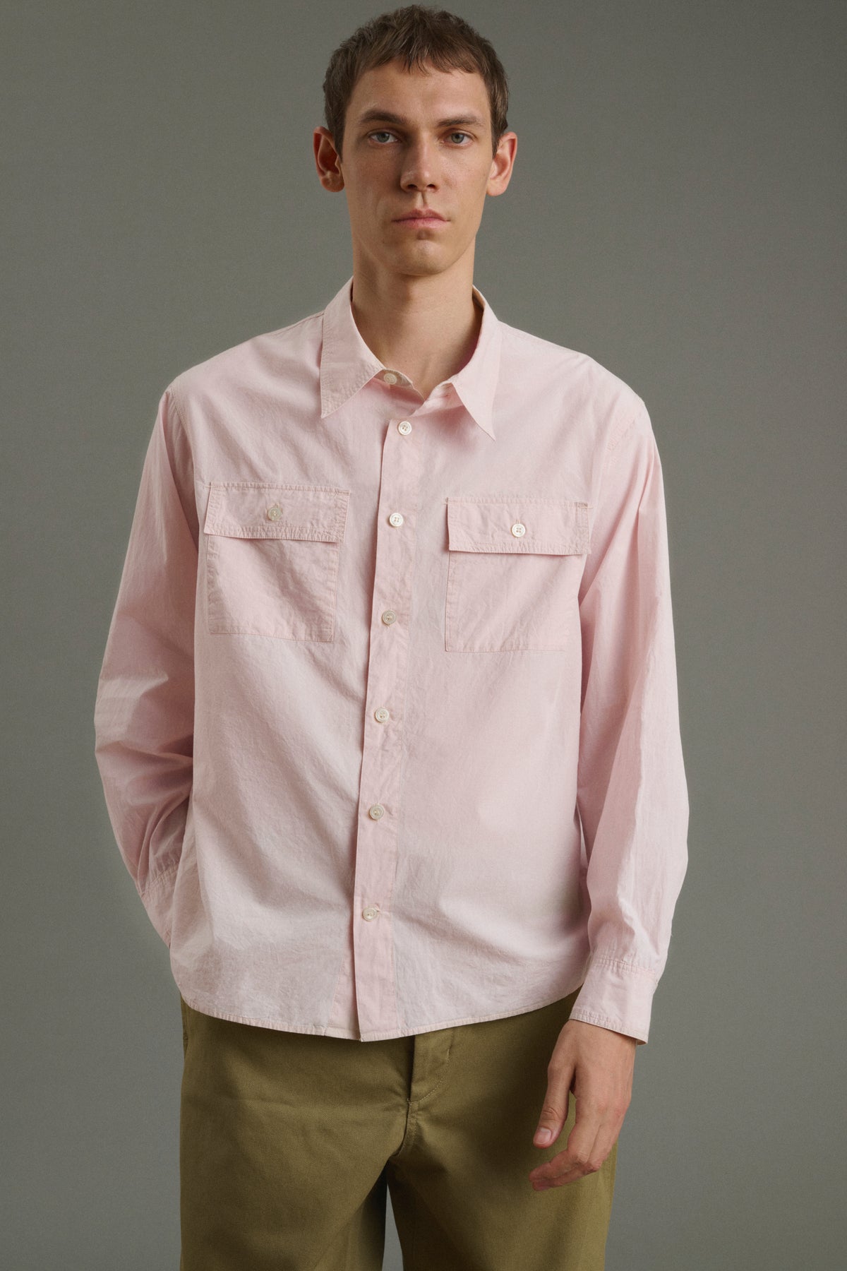 Shirt Isaac - Pale Pink - Cotton - Men