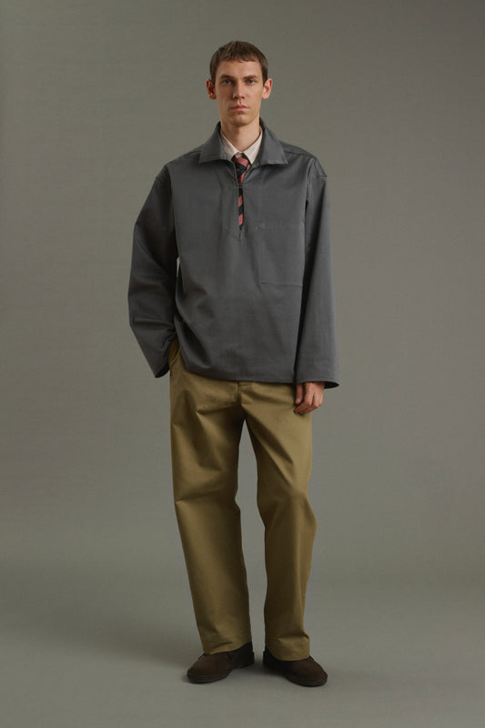 Pierre smock - Dark Grey - Cotton - Men