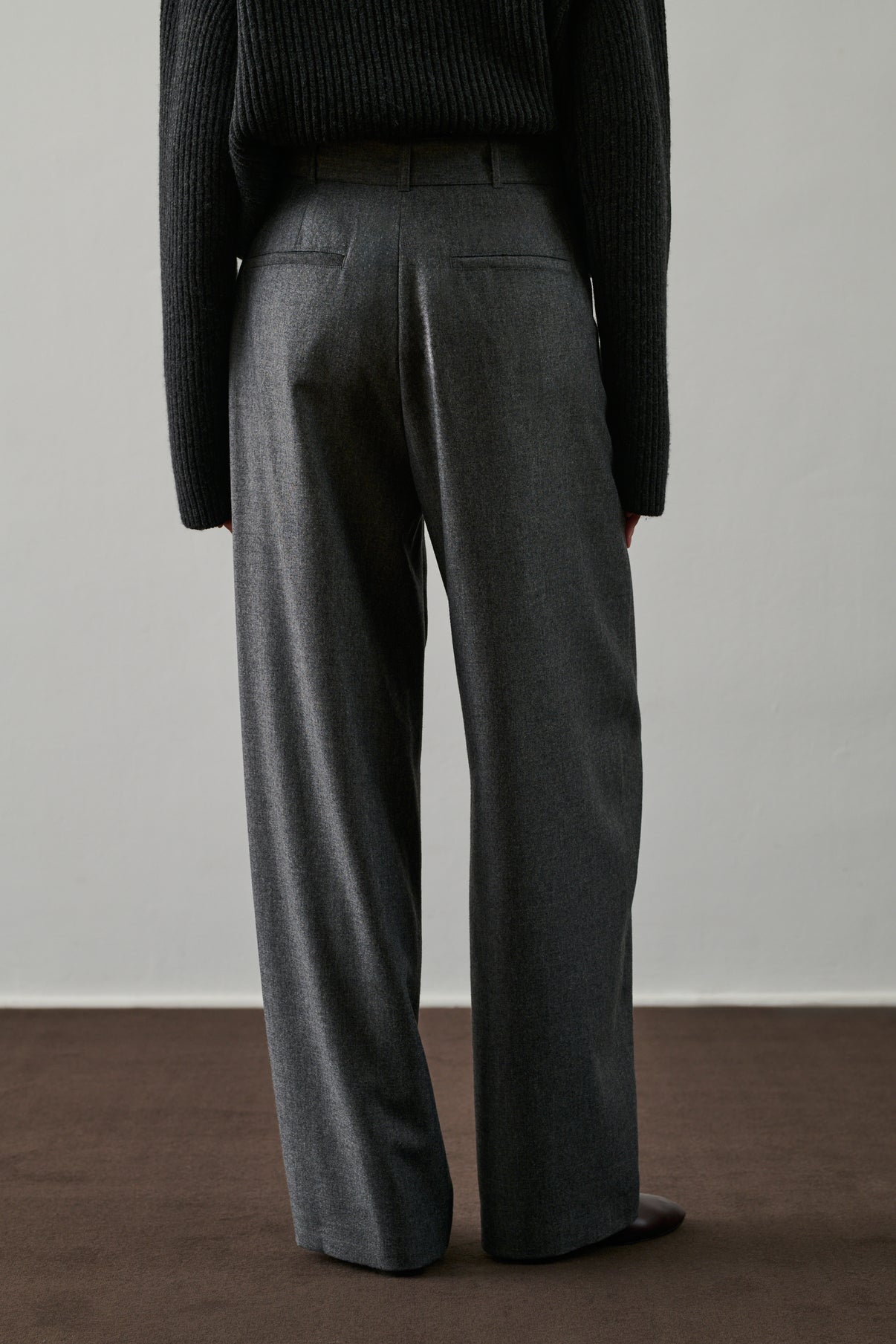 Pantalon Cole - Gris - Laine - Femme vue 3