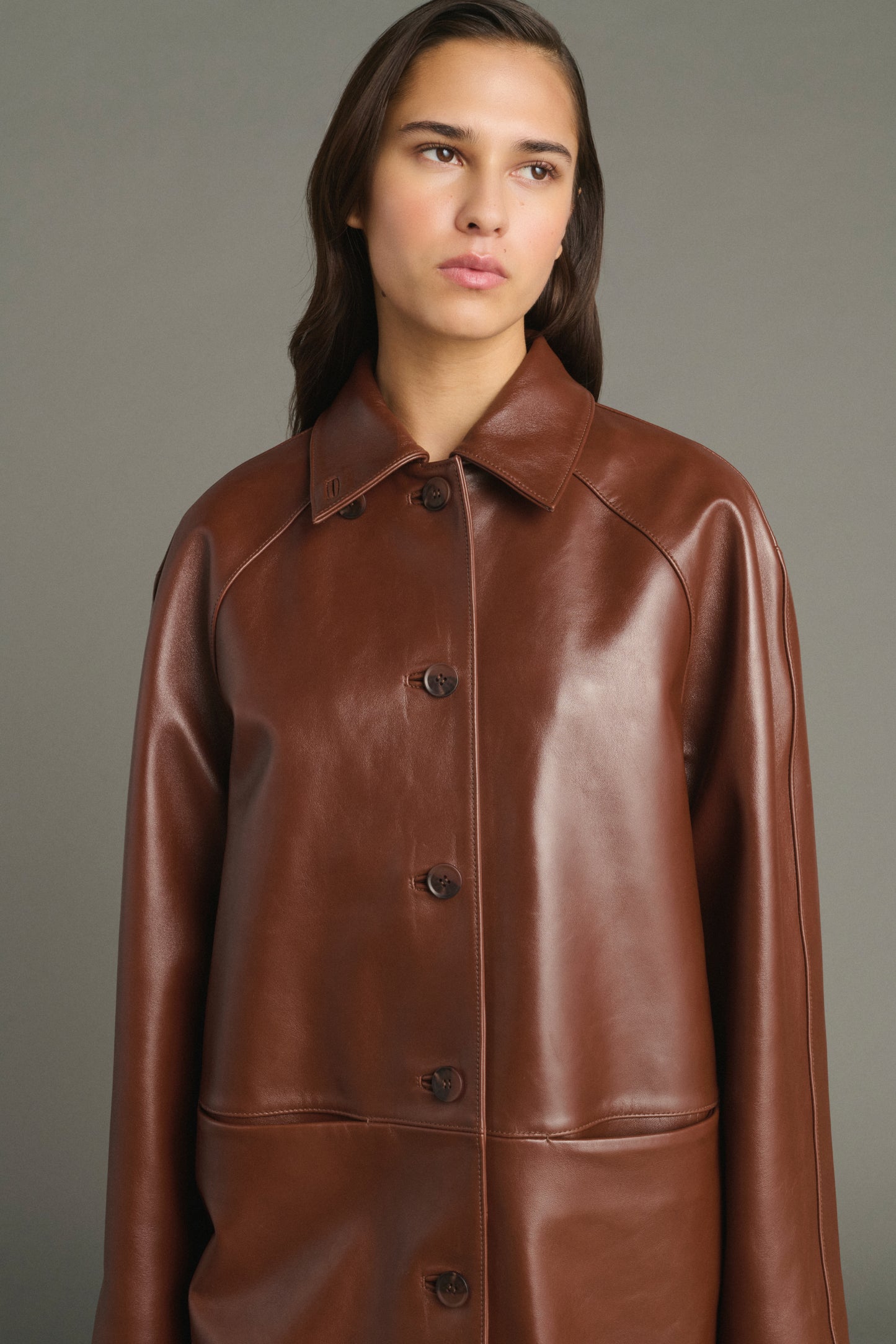 Karl pullover - Heathered Brown - Merino Wool - Women