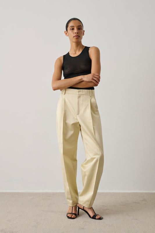 Pantalon Graham - Crème - Coton - Femme