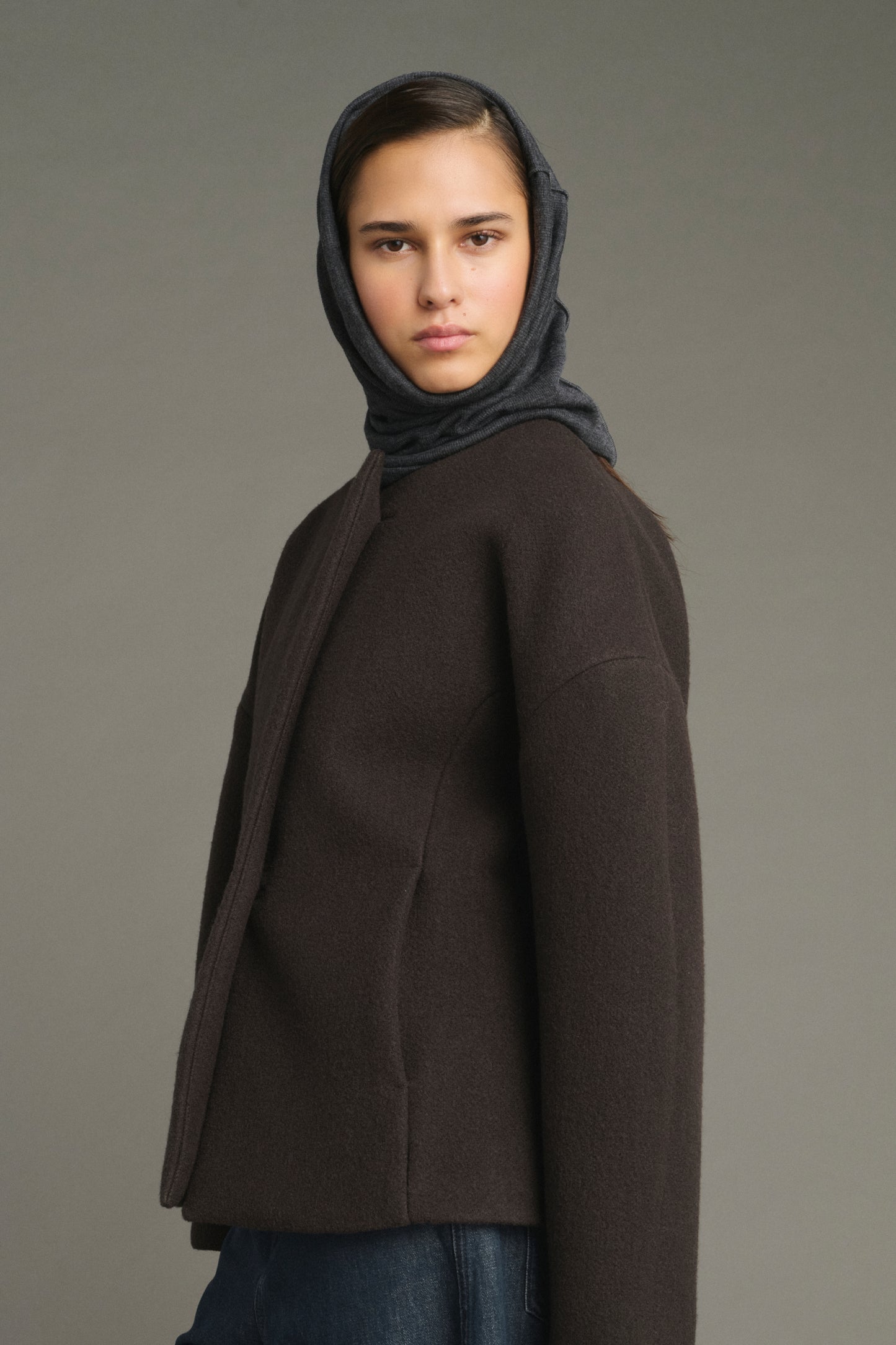 Lune collar - Anthracite Grey - Wool - Women