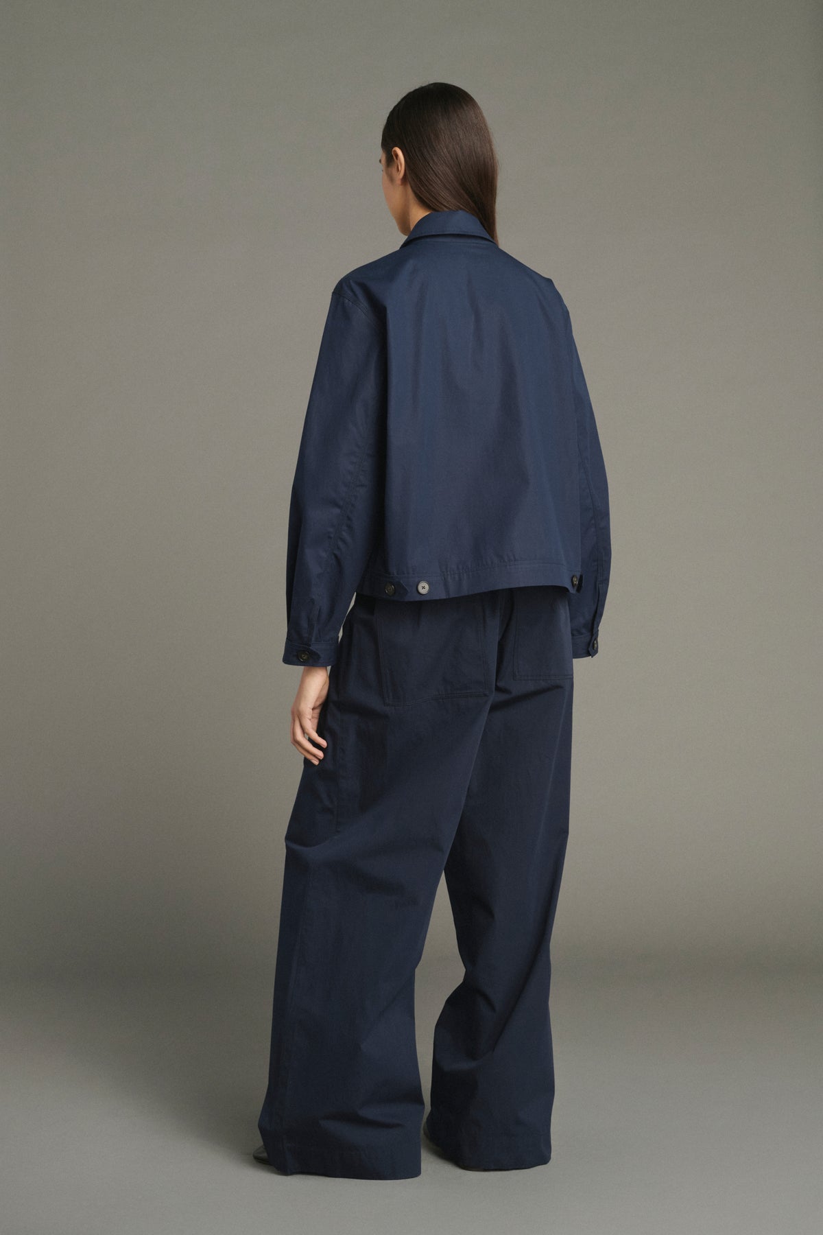 Jared Jacket - Navy - Cotton - Women vue 4