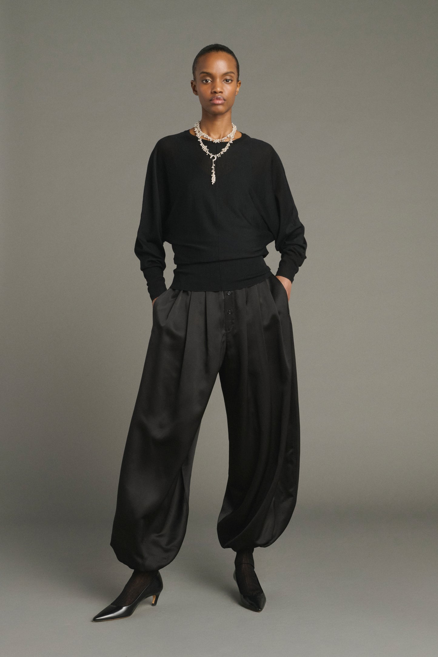 Pullover Lina - Black - Merino Wool - Women
