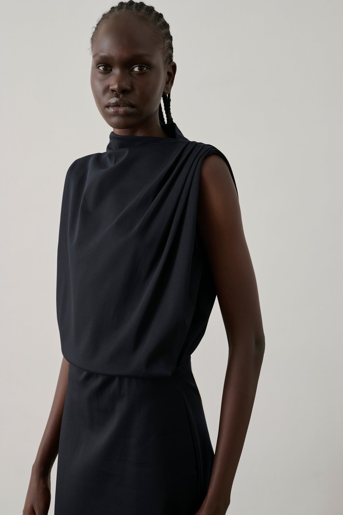 Gemma dress - Black - Cotton - Women vue 3