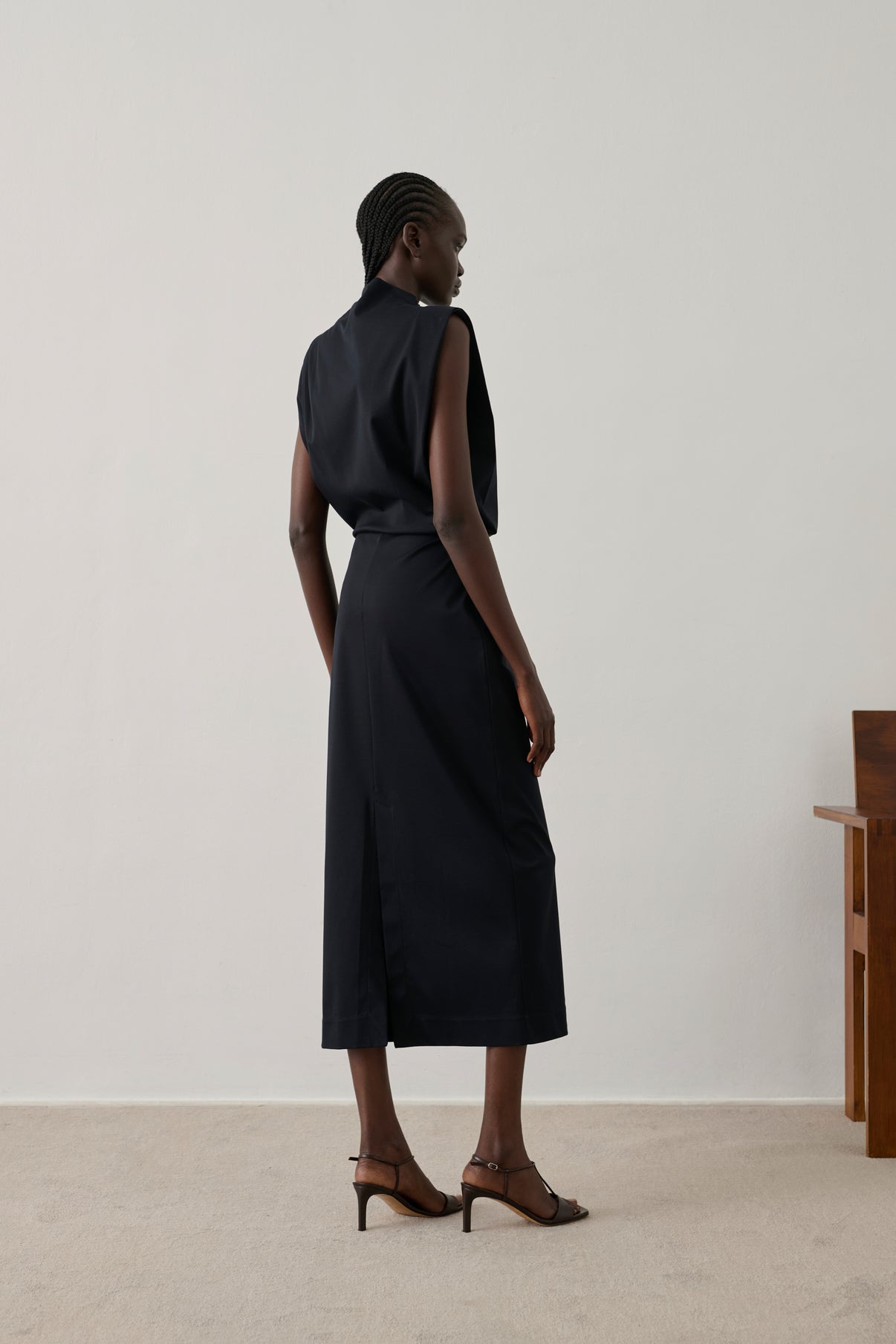 Gemma dress - Black - Cotton - Women vue 2