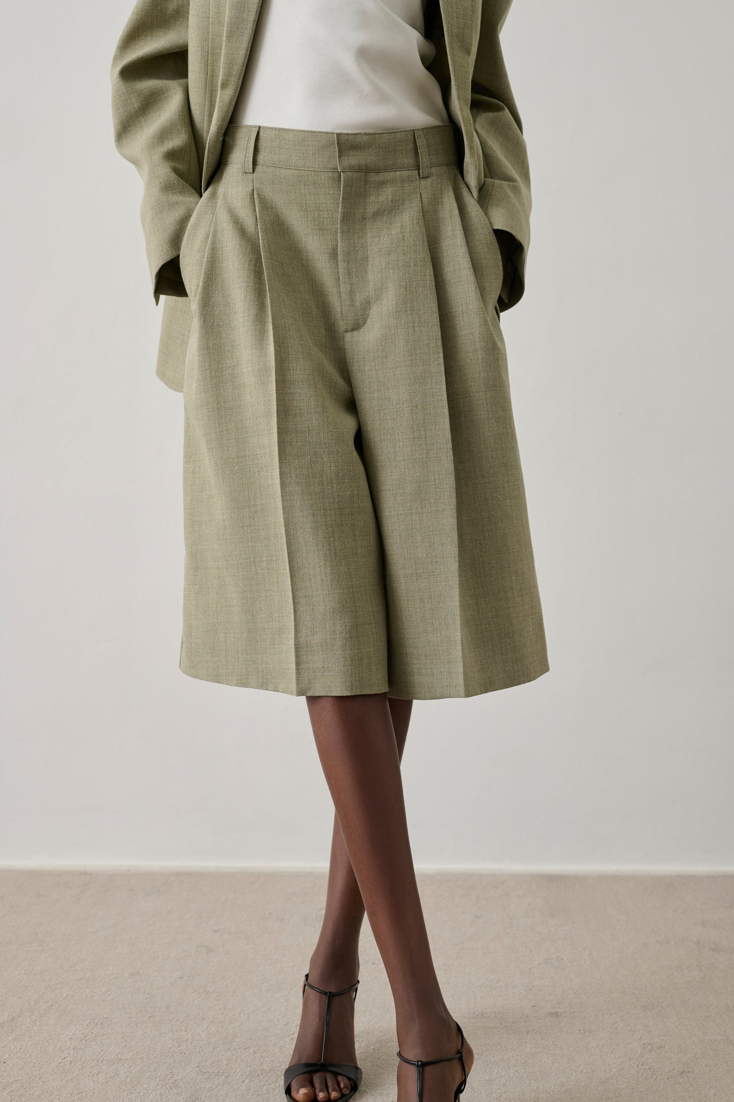 Bermuda Imogen - Amande - Coton - Femme