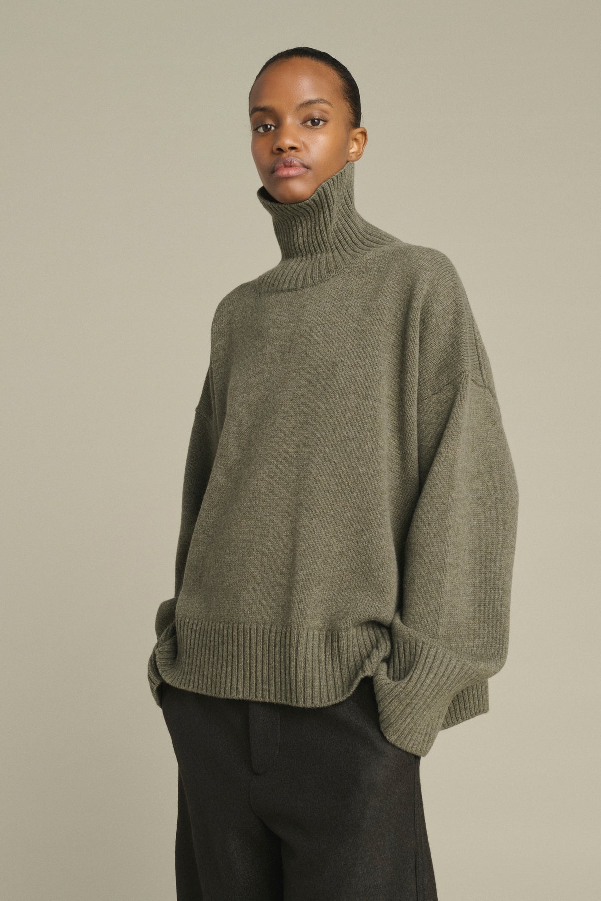 William Pullover - Grey Marl - Merino Wool - Women vue 1