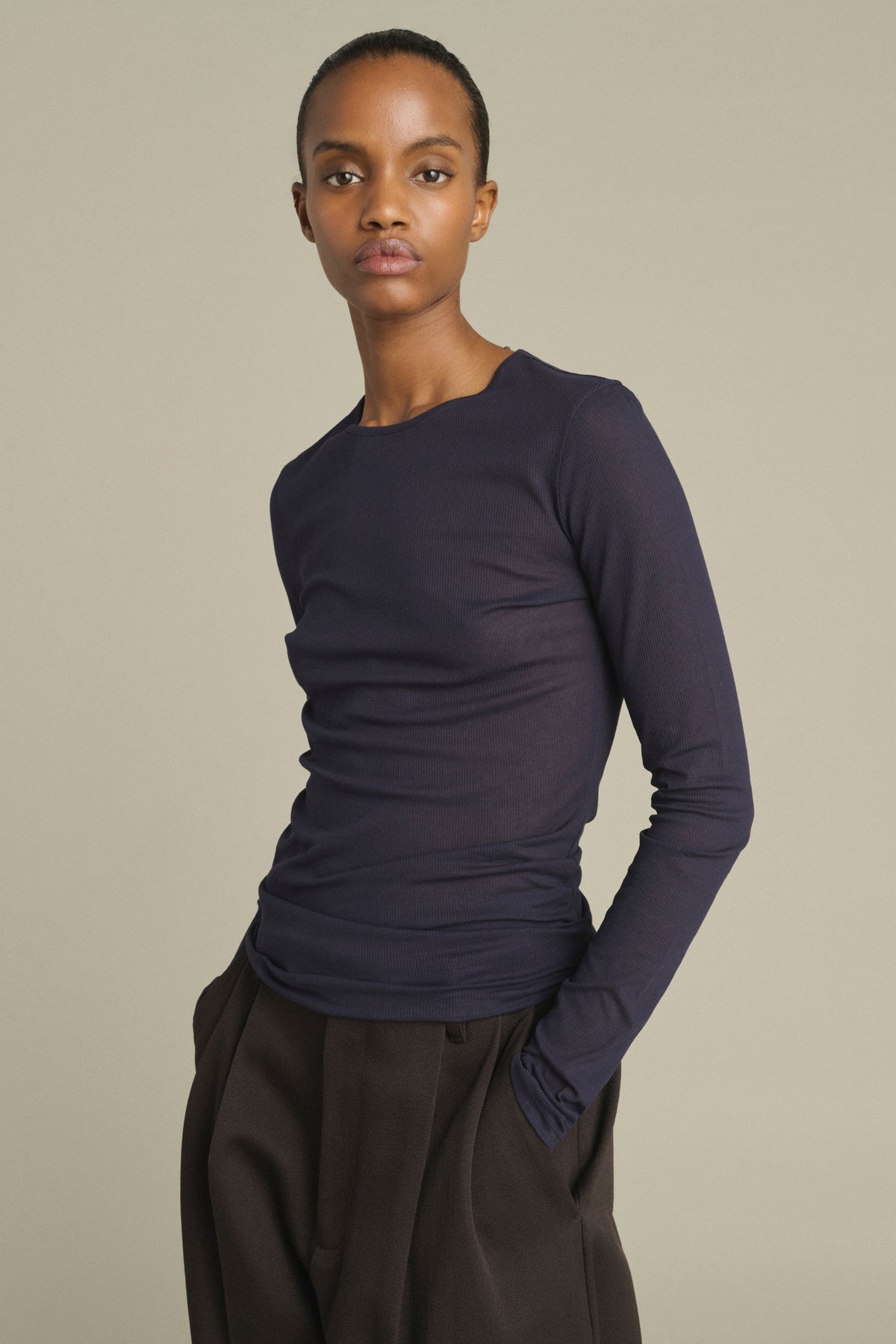 T-shirt Jia - Dark Violet - Cotton - Women