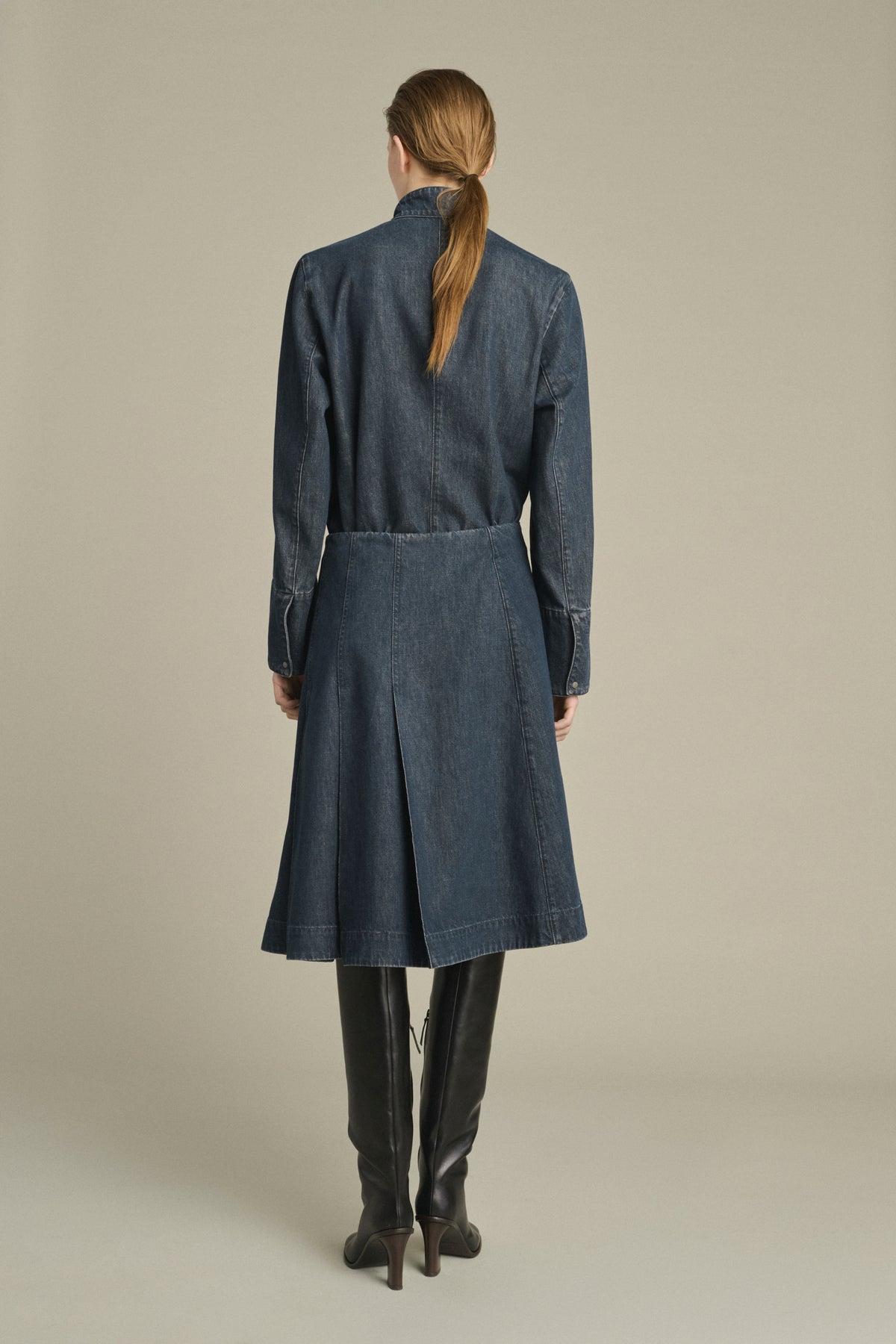 Klea skirt - Blue Grey - Cotton - Women vue 2