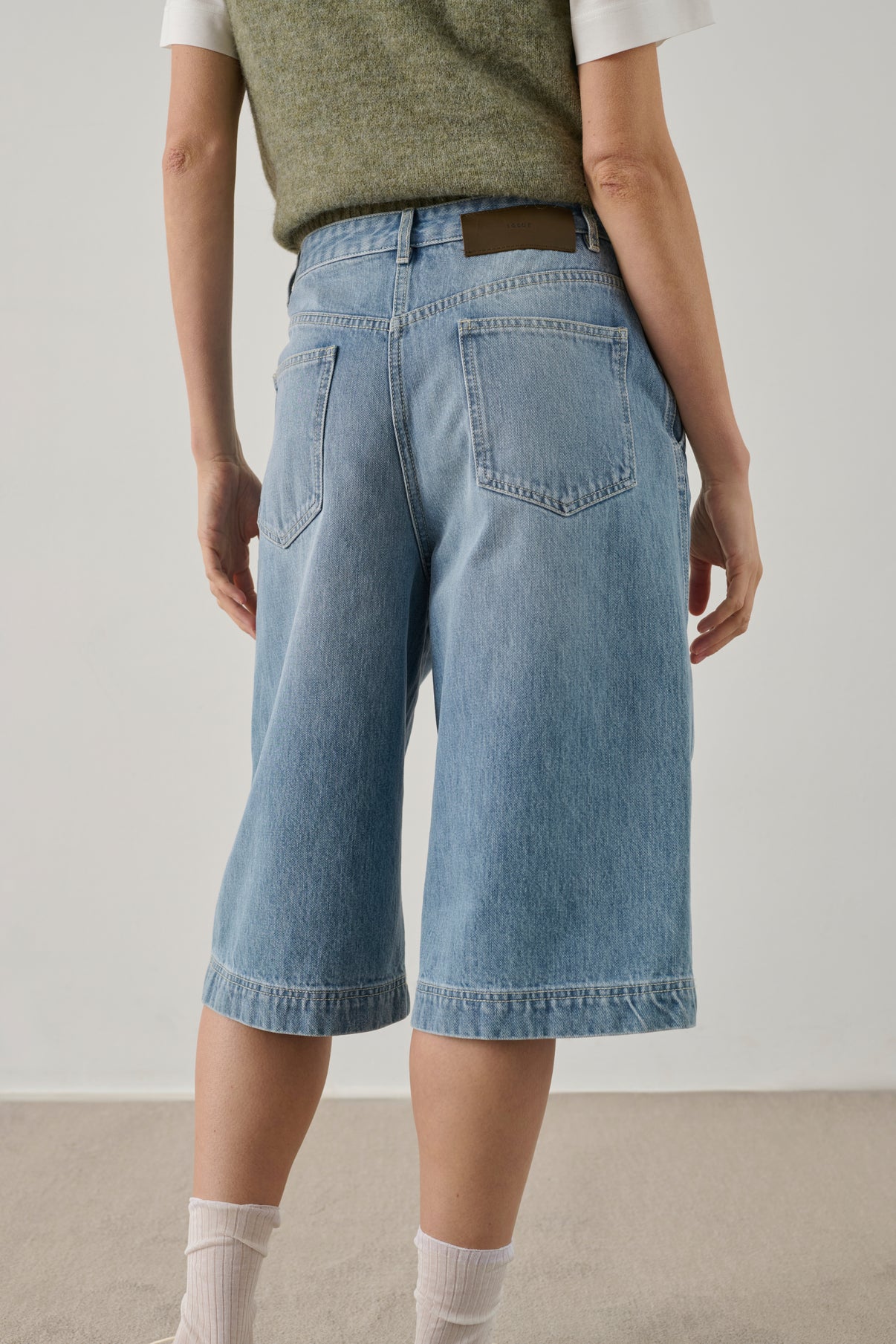 Bermuda shorts Francis - Light Blue - Women vue 3