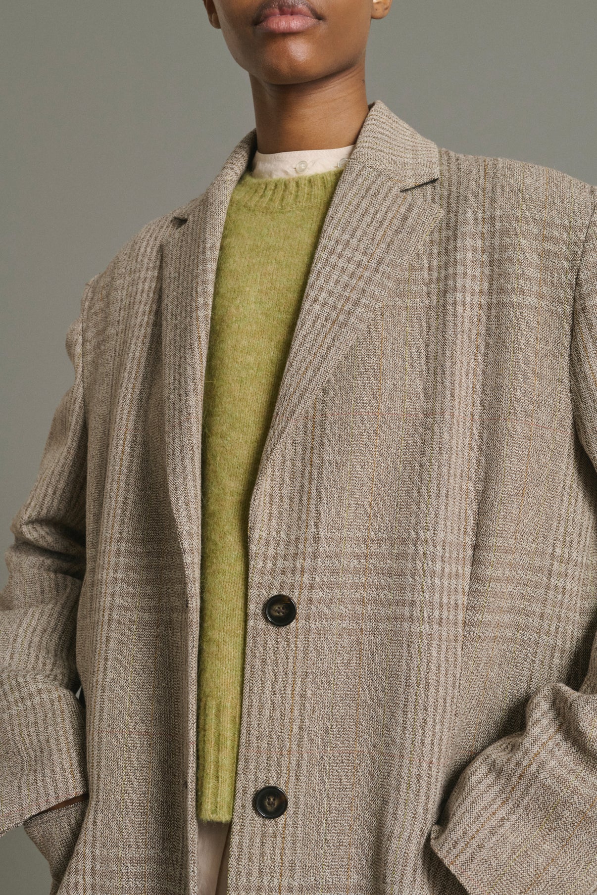 Lincoln coat - Brown/Beige - Wool - Women vue 4