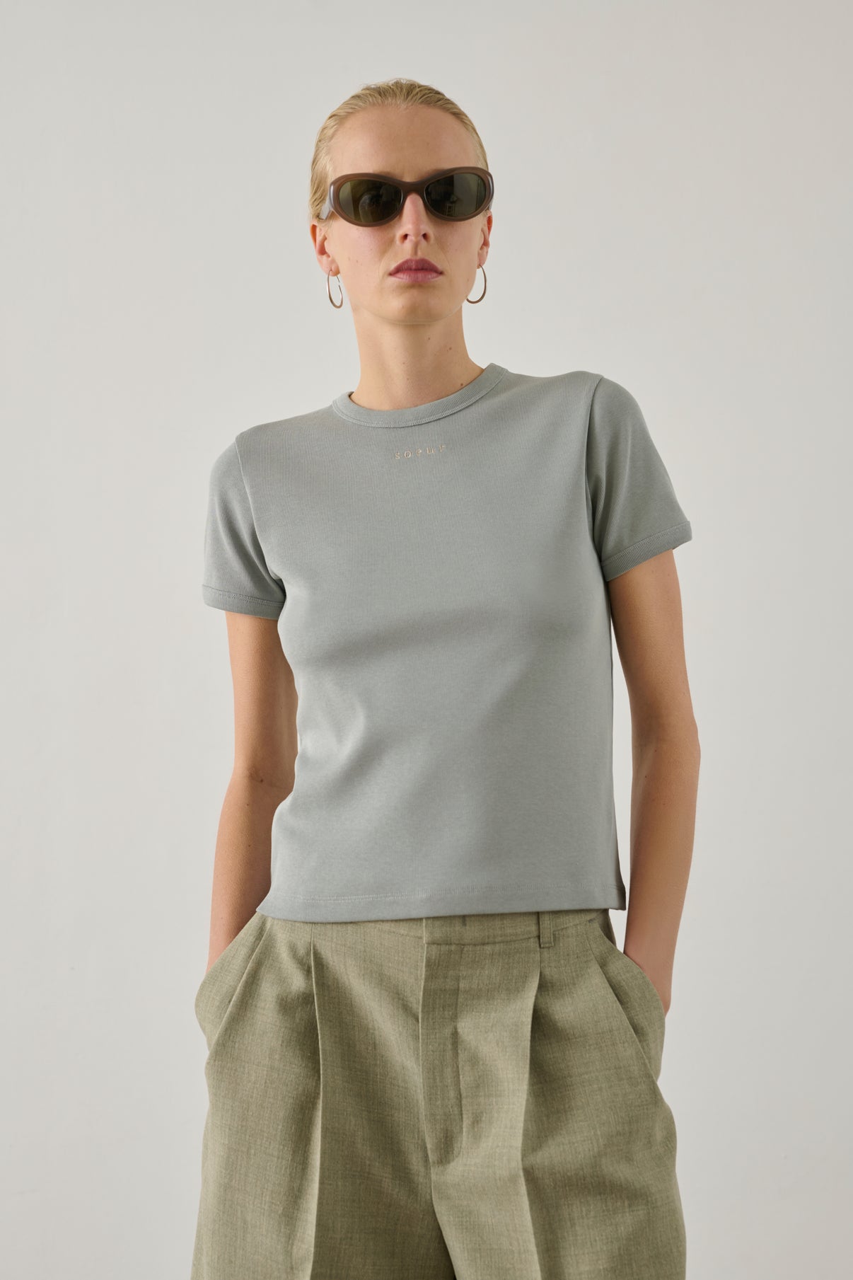 Tee-Shirt Aristide - Bleu Glacé - Coton - Femme vue 1