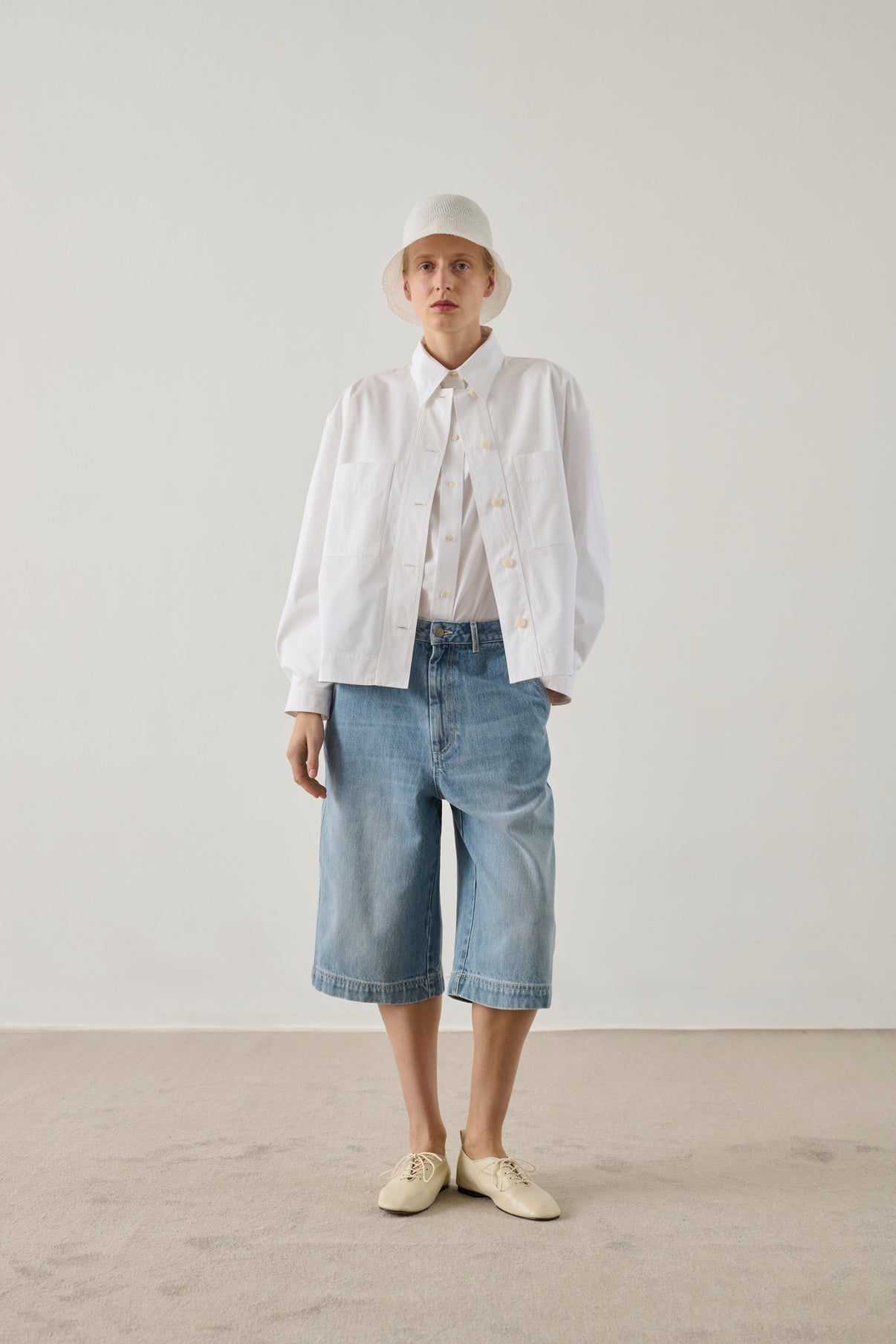 Bermuda shorts Francis - Light Blue - Women vue 4