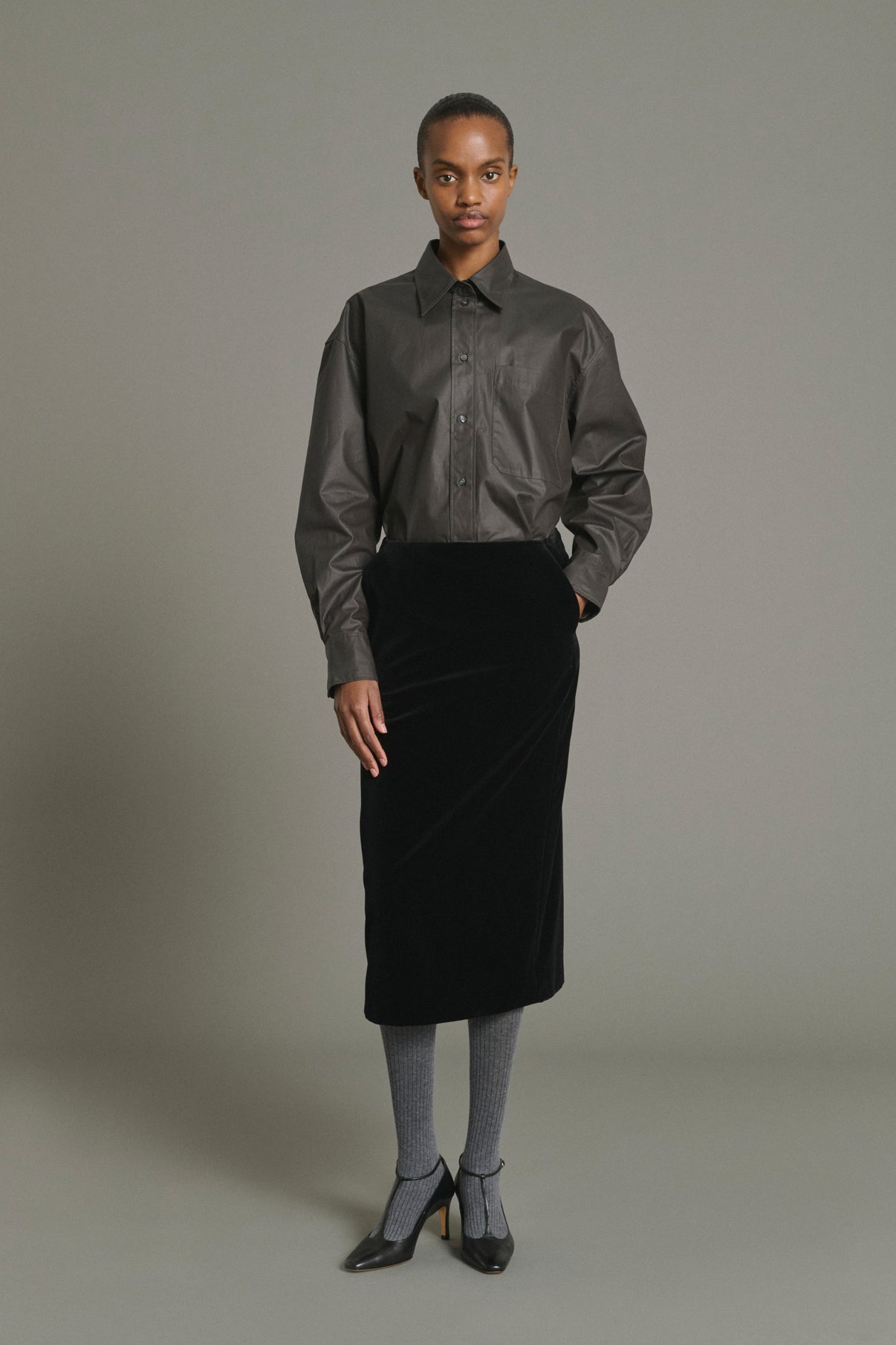 Flavia skirt - Black - Cotton - Women vue 1