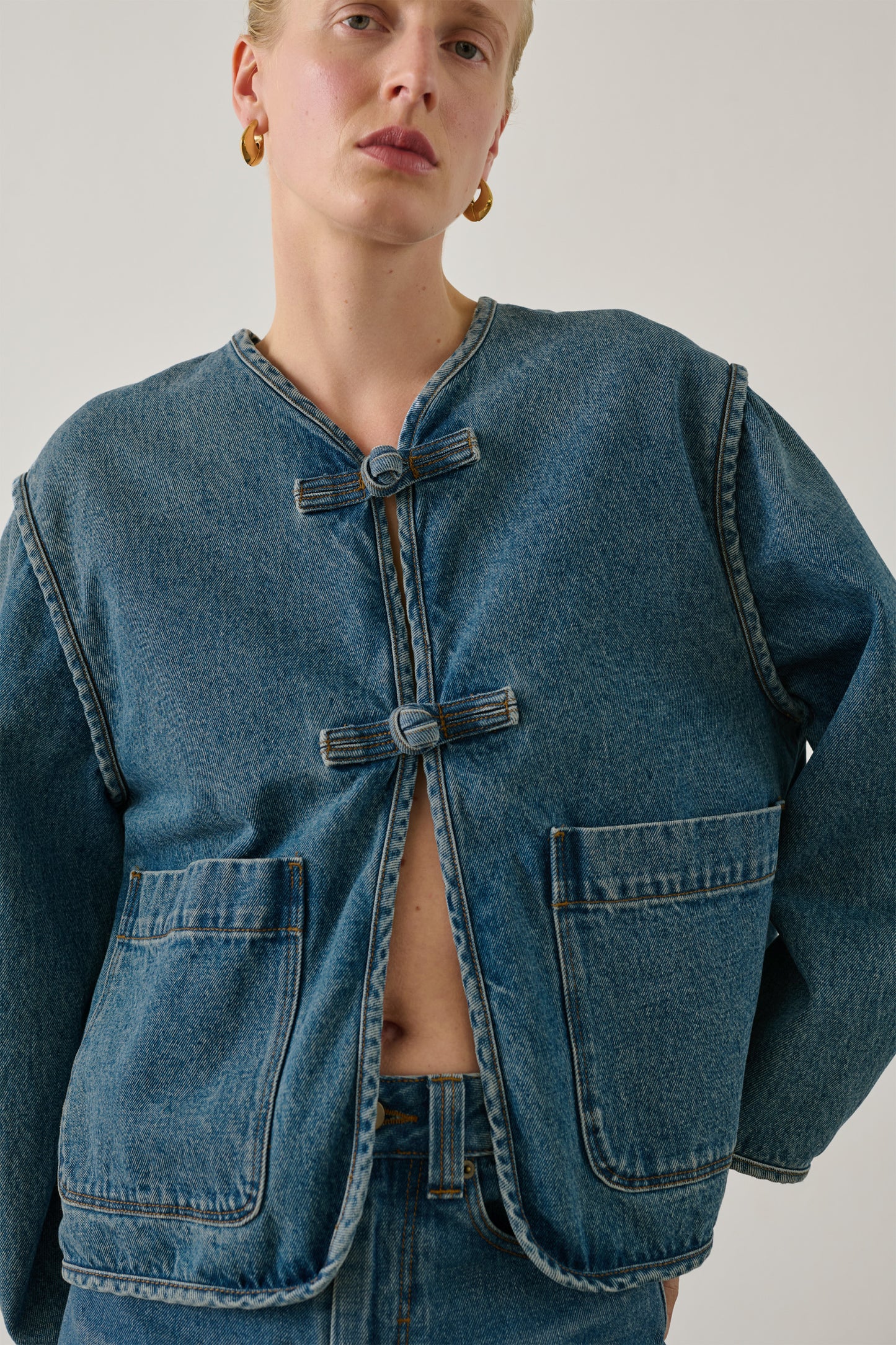 Jacket Agatha - Blue - Cotton - Women