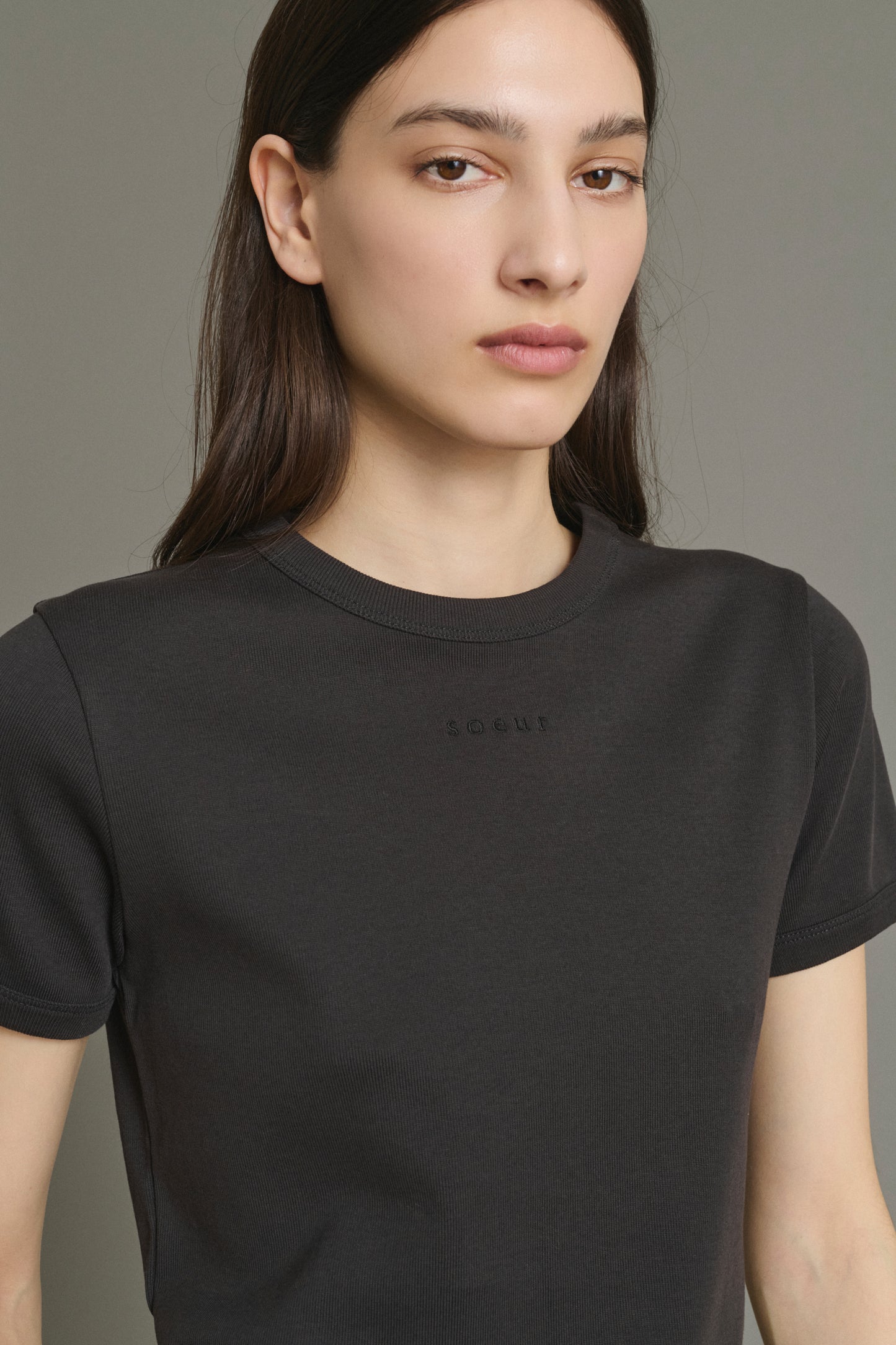Aristide t-shirt - Charcoal - Cotton - Women