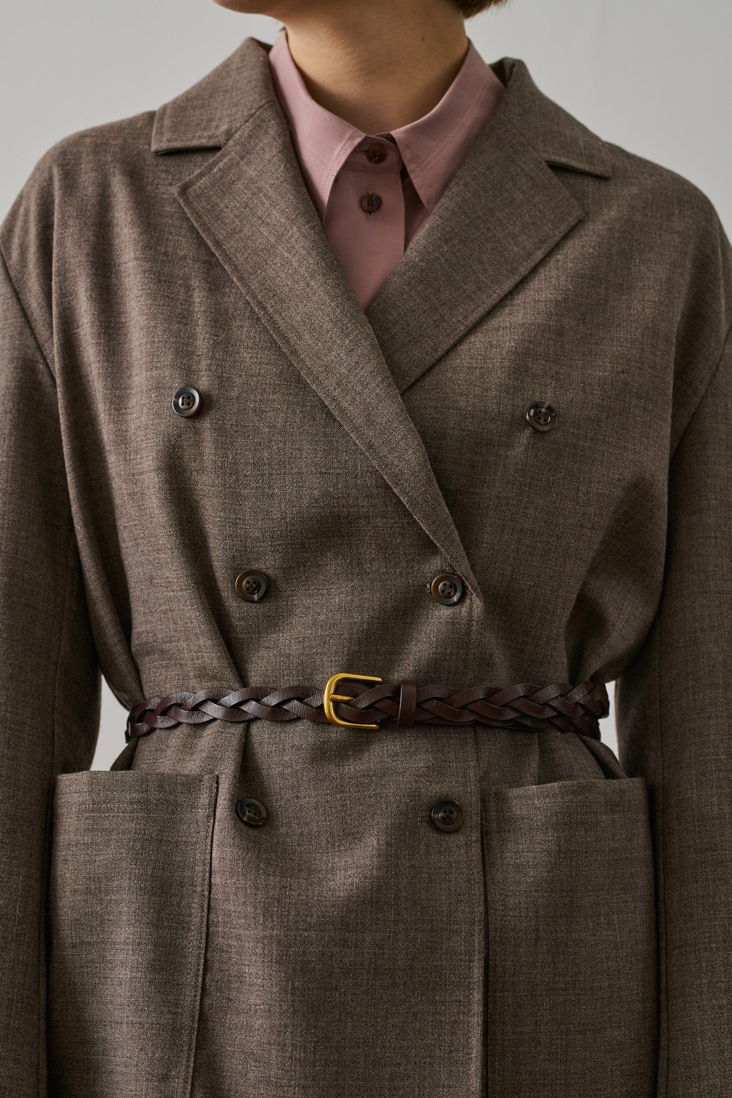 Veste Drew - Marron/Écru - Laine - Femme