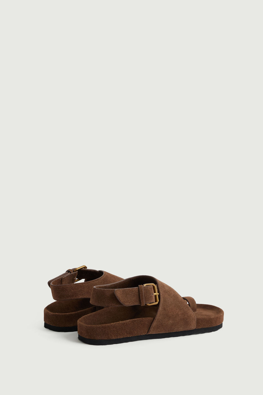 Sandales Domani - Chocolat - Cuir - Femme vue 3