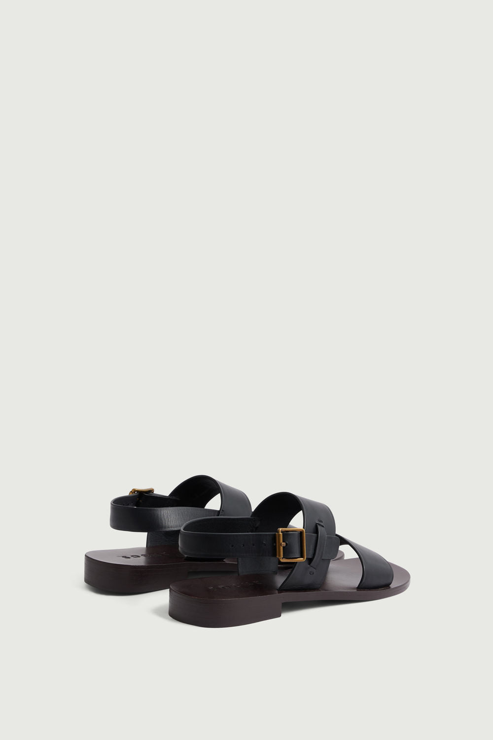 Sandales Douglas - Noir - Cuir - Femme