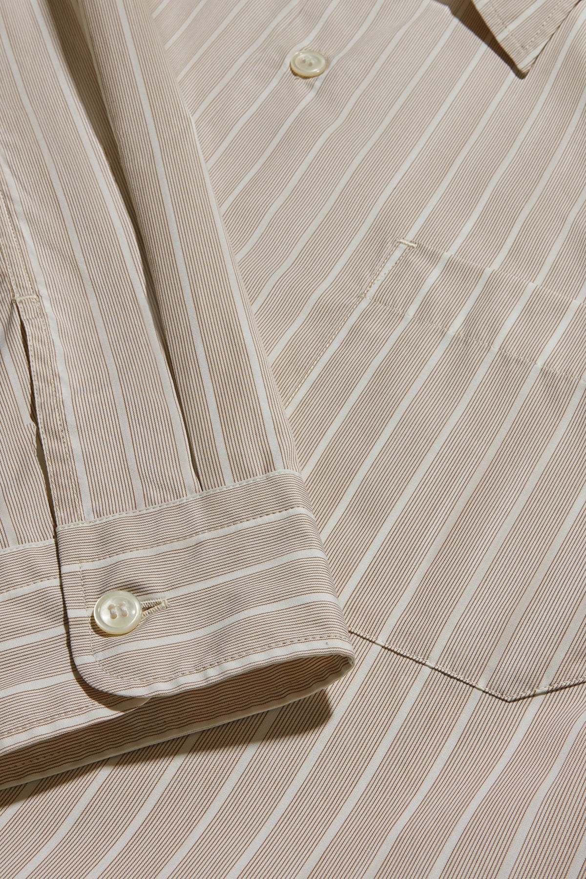 Shirt Glenn - Hazelnut/Ecru - Cotton - Men