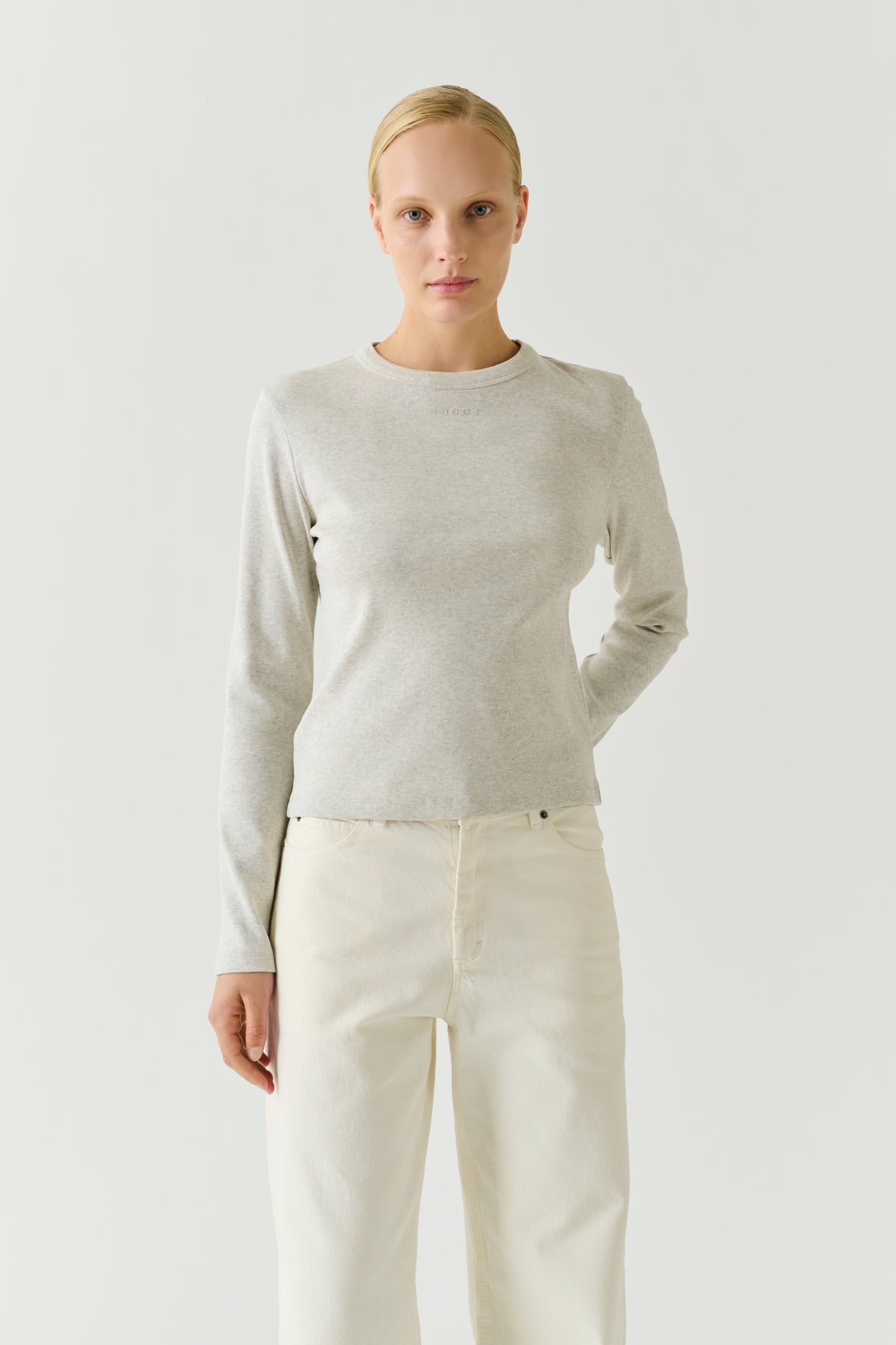 Flavie t-shirt - Grey Marl - Cotton - Women