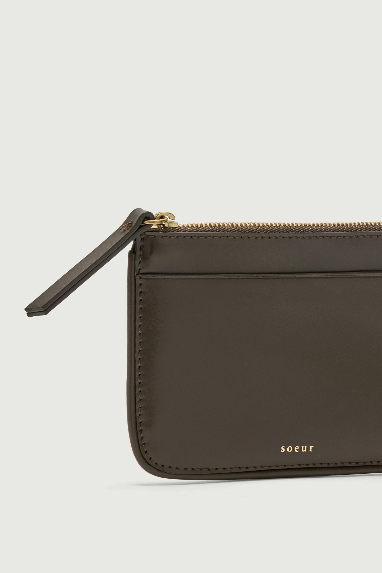 Arsene Card Holder - Khaki - Leather - Women